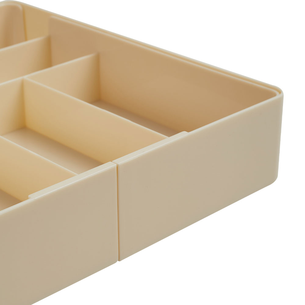 Living and Home Beige Expandable Drawer Organiser with 6 Compartments Image 6