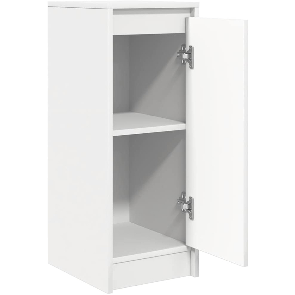 vidaXL Single Door White Slim Sideboard Image 5