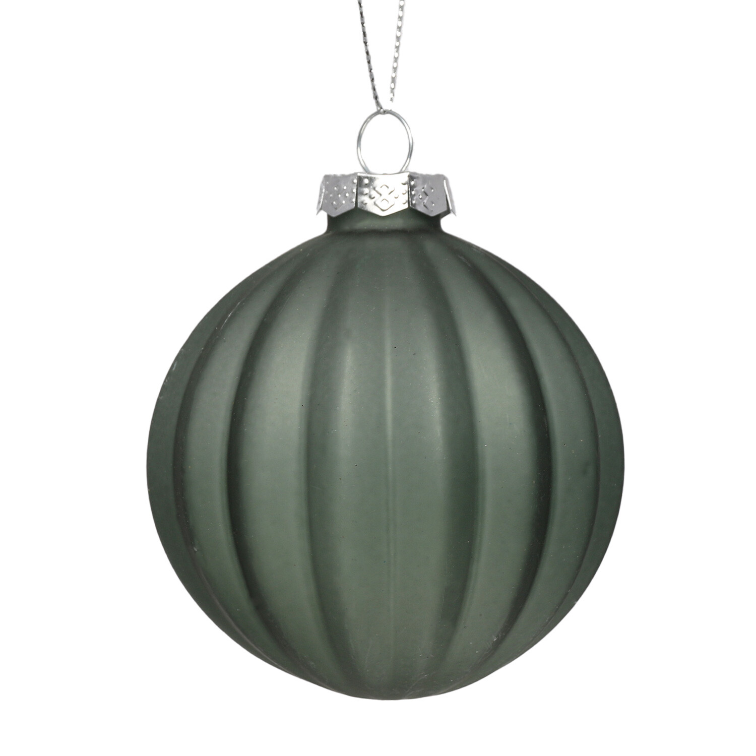 Green Opaque Glass Bauble - Green Image 1