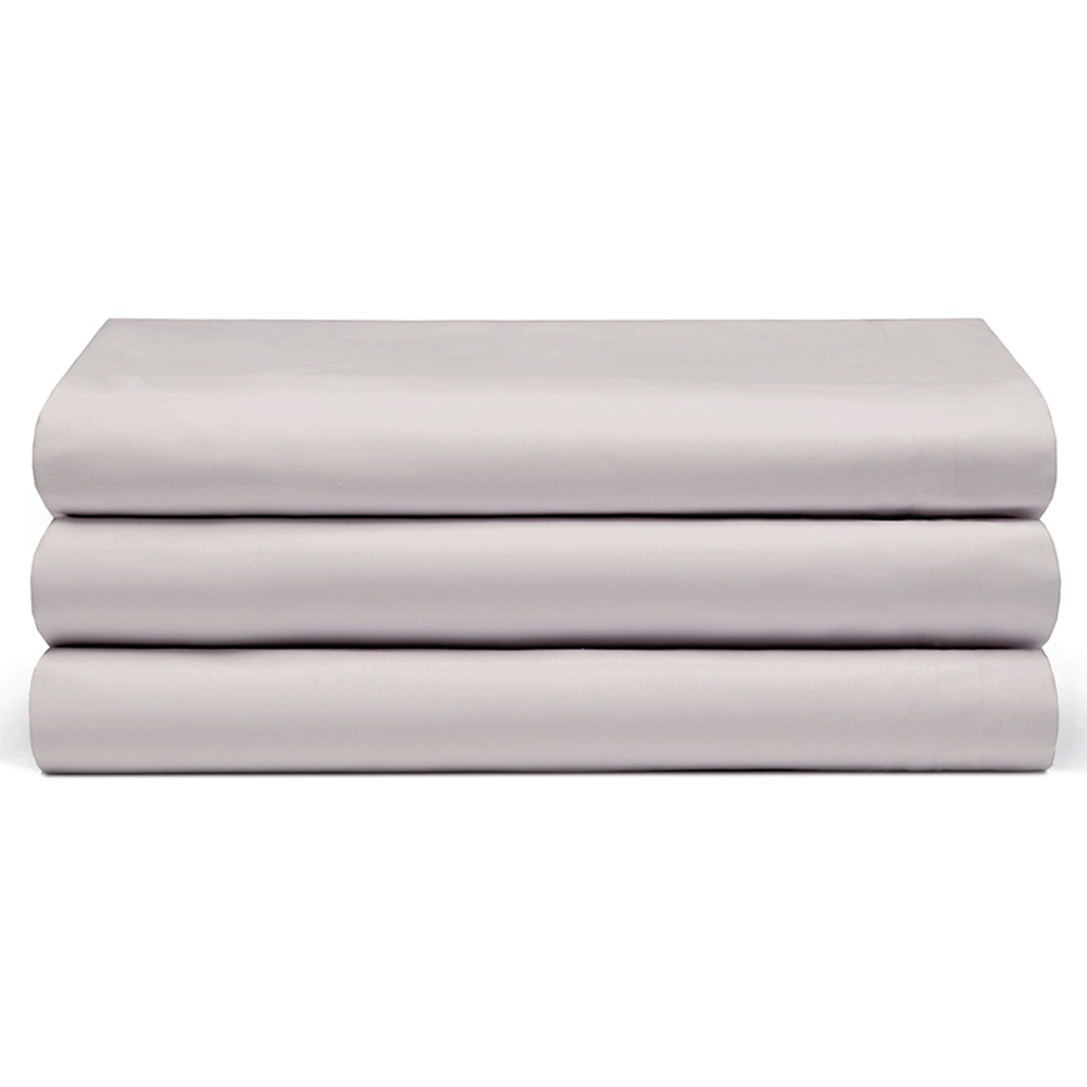 Serene Single Ivory Flat Bed Sheet Image 1