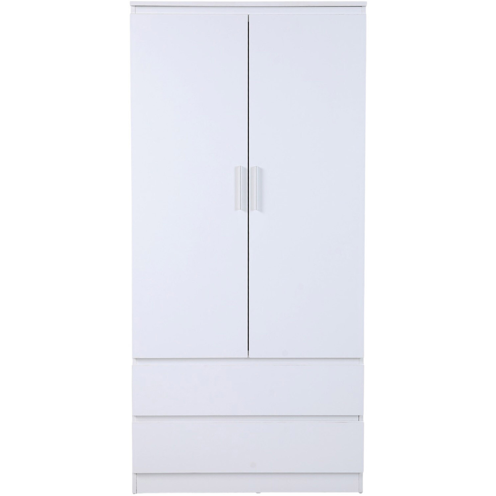 Luca Tall Wardrobe White Image 4