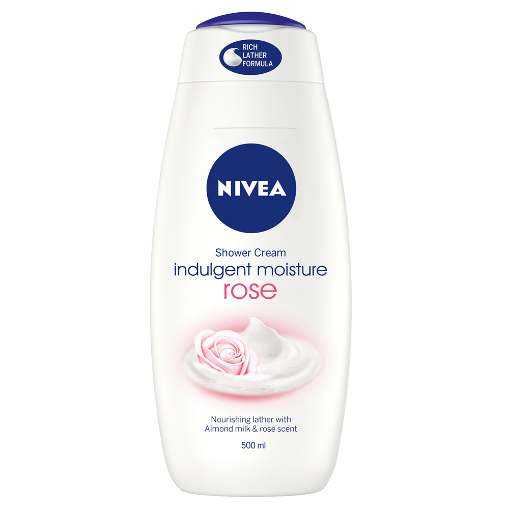 Nivea Indulgent Moisture Rose and Almond Oil Shower Cream 500ml Wilko