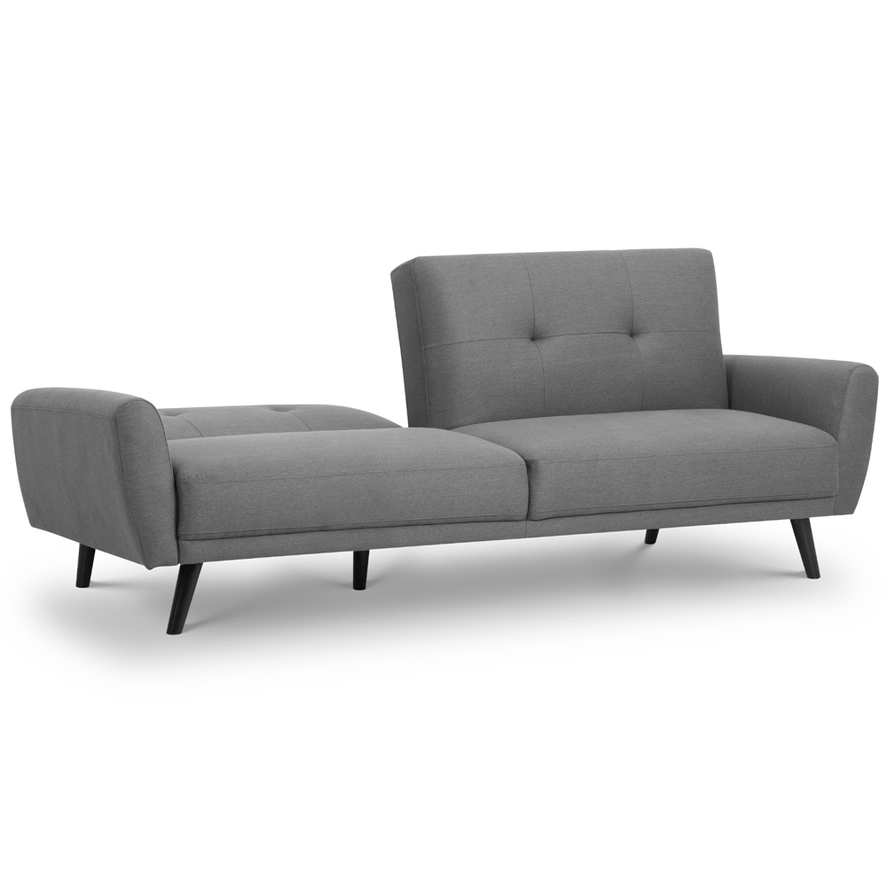 Julian Bowen Monza Double Sleeper Grey Sofa Bed Image 3