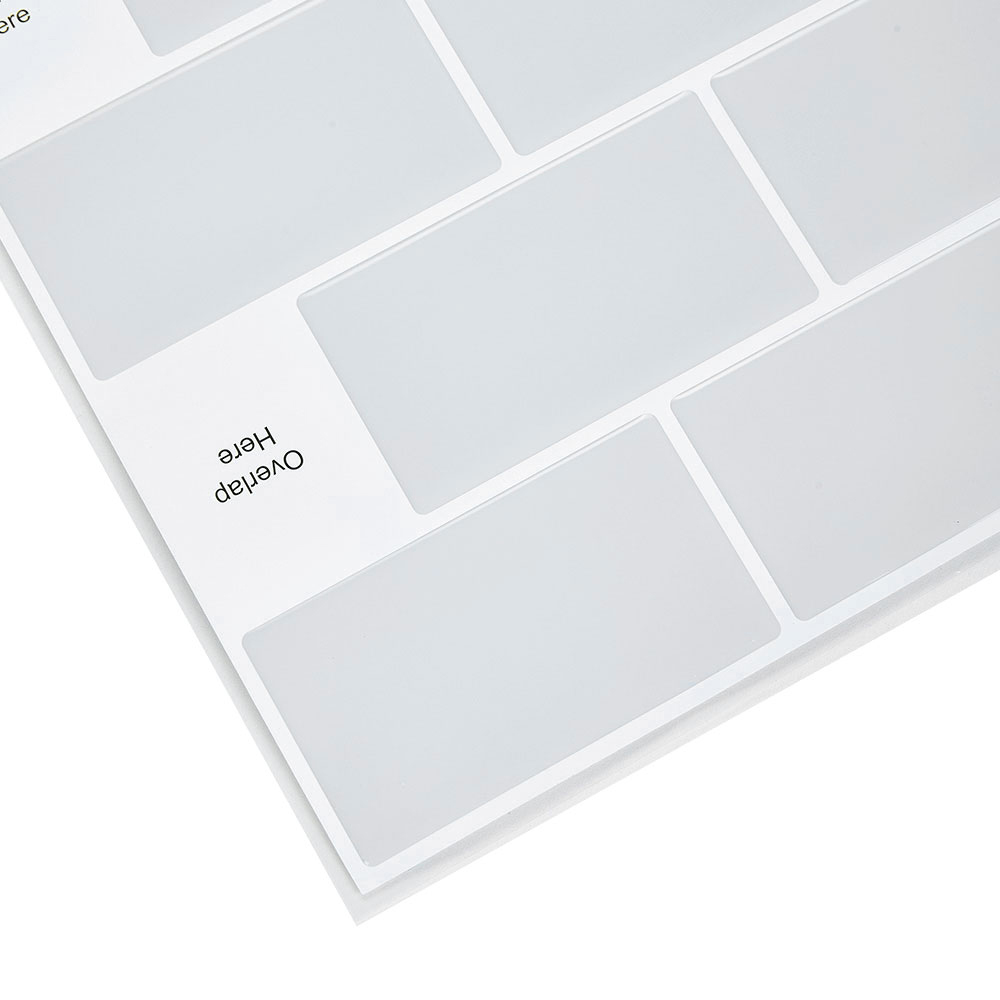 Living and Home Lattice Grey Peel and Stick Wallpaper Tile 10 Pack Image 6