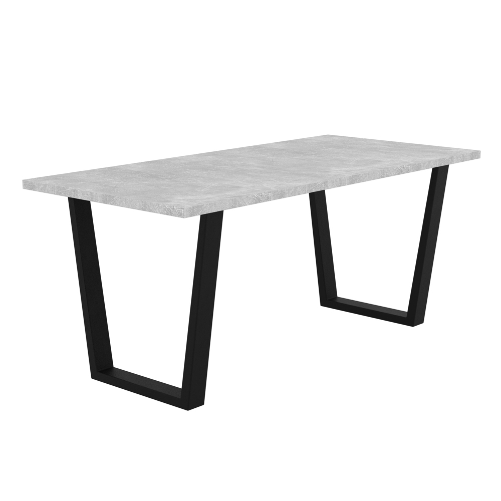 Shefa Louisville 6 Dining Table Concrete Grey Image 2