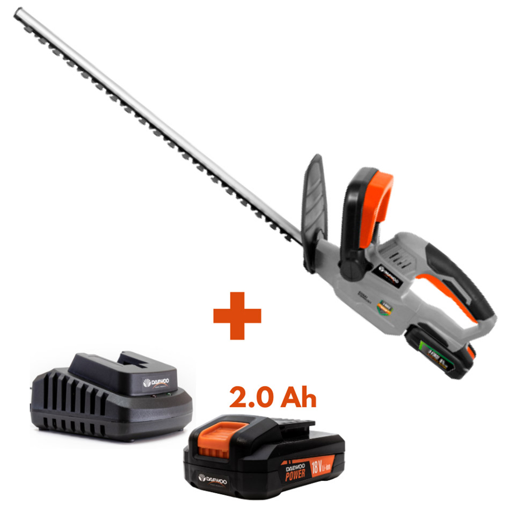 Daewoo U-Force 18V Cordless Hedge Trimmer with 1 x 2.0Ah Battery Charger Image 5