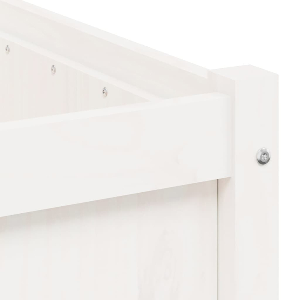 vidaXL White Solid Pine Garden Planter 90 x 50 x 50cm Image 8