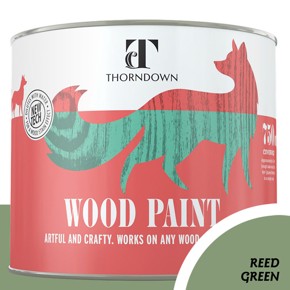 Thorndown Reed Green Satin Wood Paint 750ml Image 3