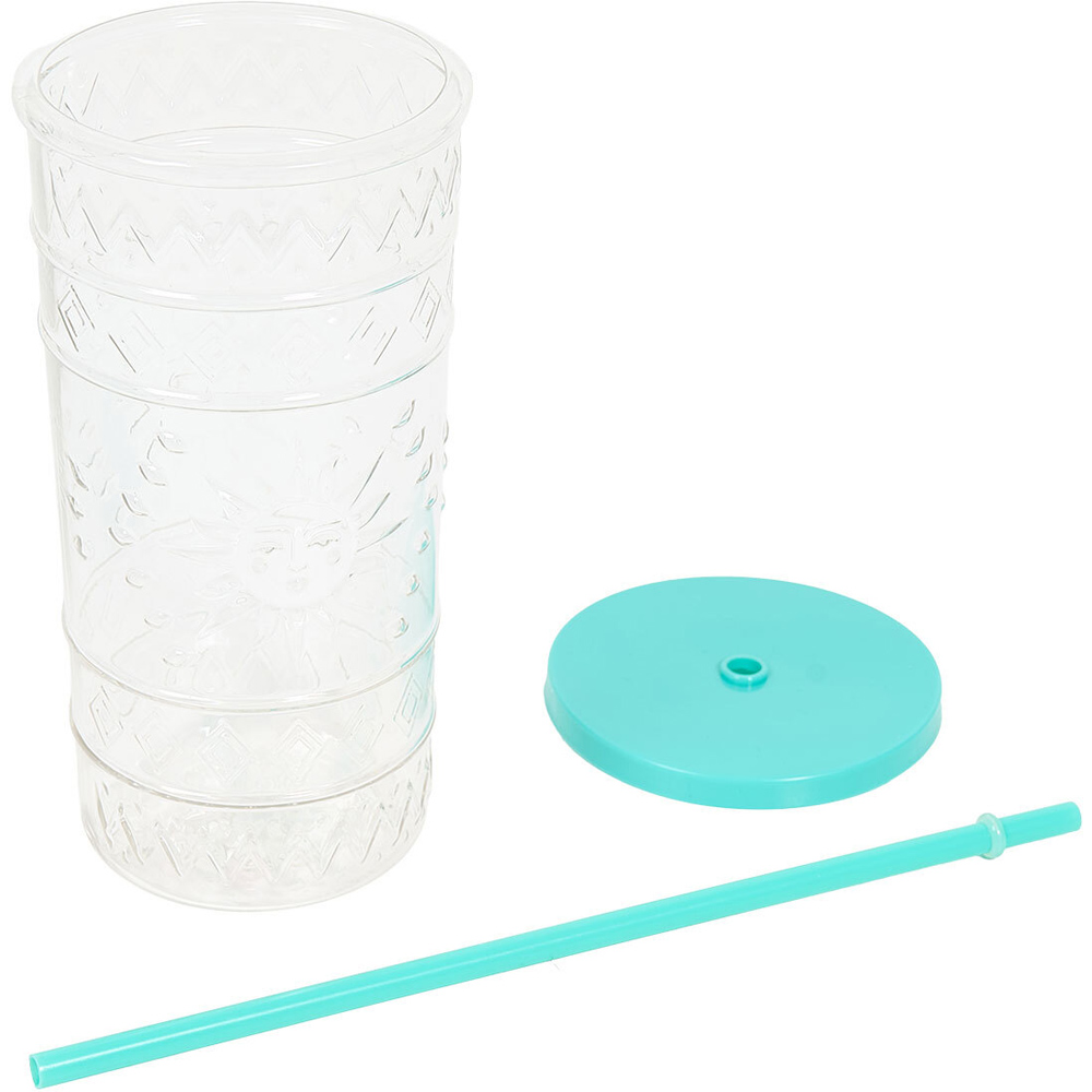 Boho Sun Framed Tumbler with Straw Image 8