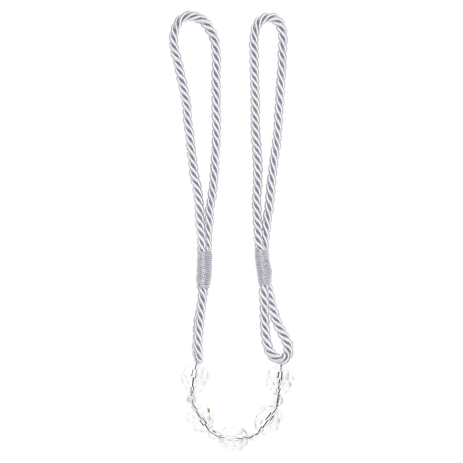 Beaded Tieband - Silver Image
