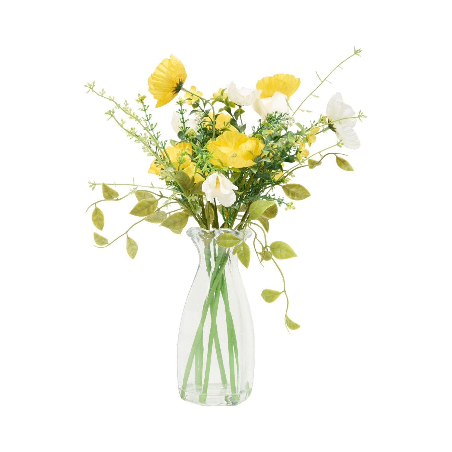 Poppy Artificial Plant Vase Arrangement Image 11