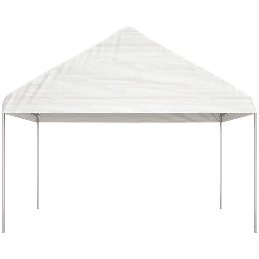 vidaXL 15.61 x 4.08m White Gazebo with Roof Image 3