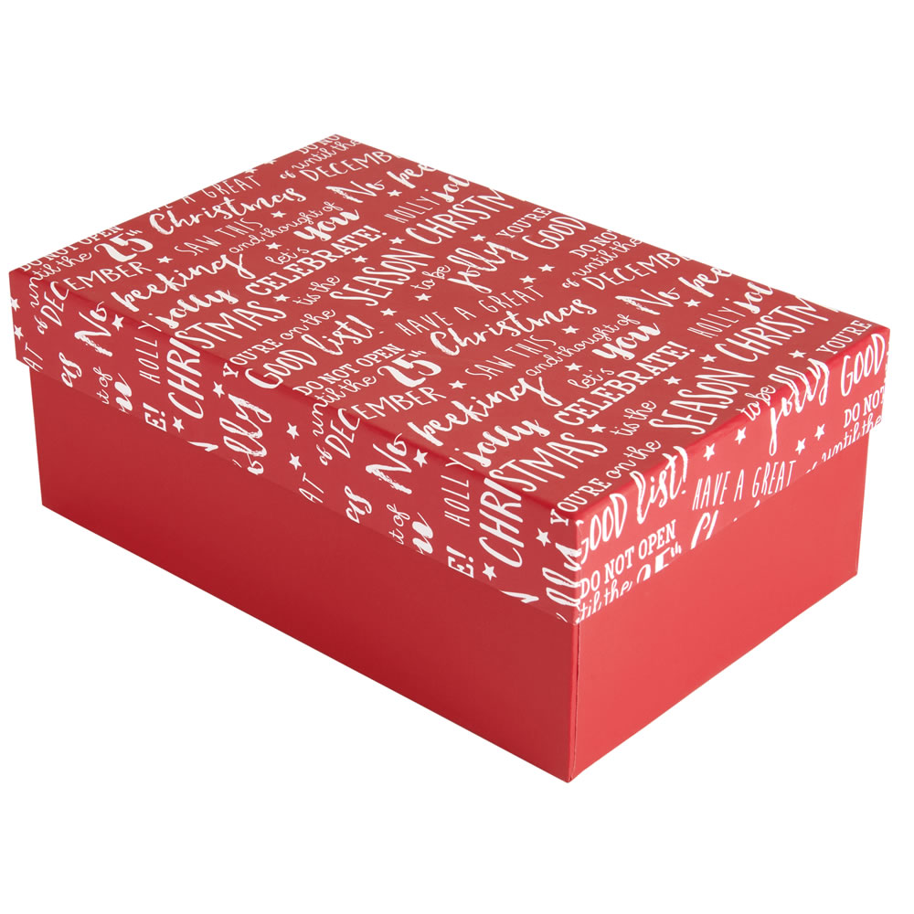 Wilko Medium Christmas Gift Box Image