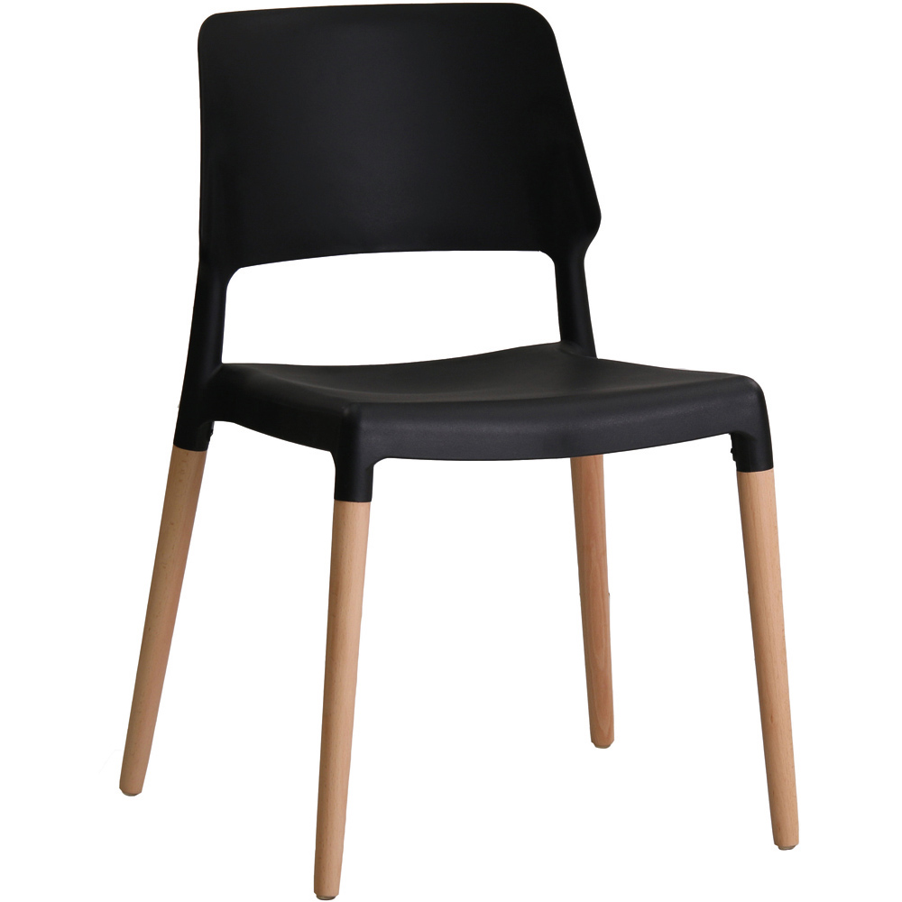 Riva Set of 2 Black Dining Chair Image 3