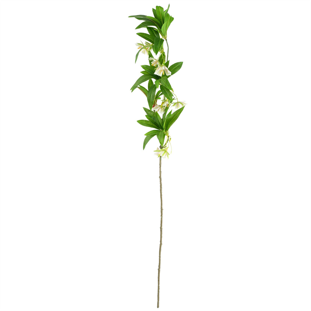 Leaf Green and Cream Berry and Delphinium Artificial Flower Bundle with Vase 60cm 11 Pack Image 3