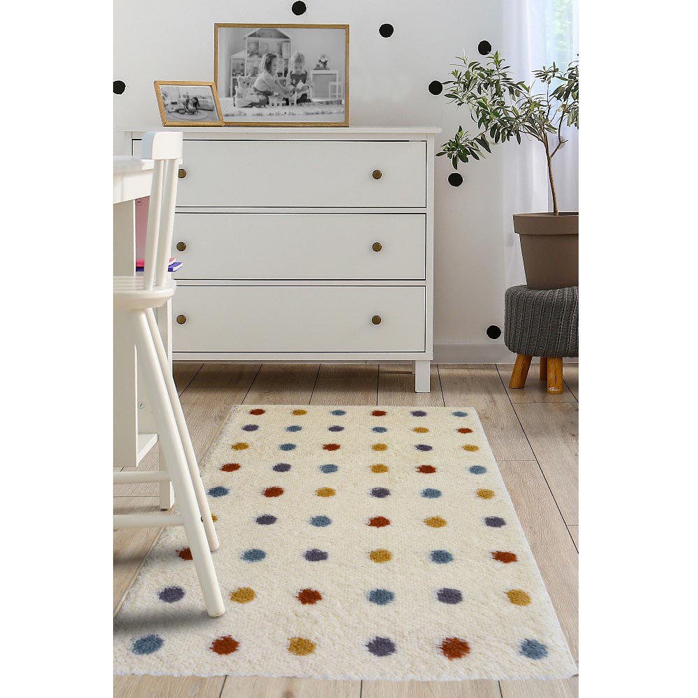 Homemaker Multicolour Spotty Snug Shaggy Rug 80 x 120cm Image 4