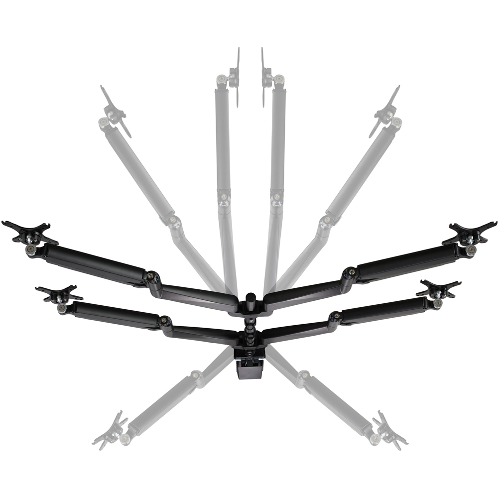 tectake 4 Screen Swivel Adjustable Monitor Arm Image 6