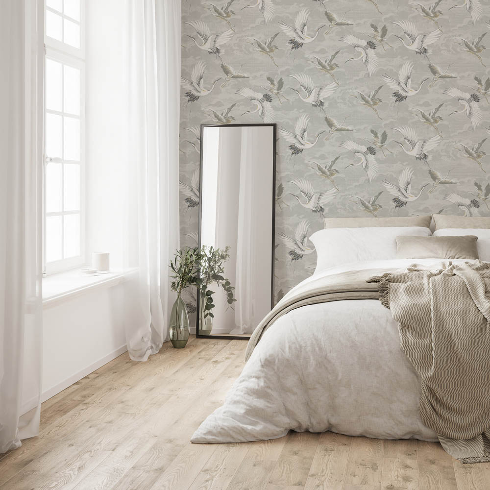 Sublime Kranes Neutral Wallpaper Image 3