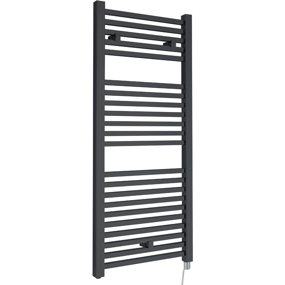 nuie Chrome 500W Square Electric Radiator 1100 x 500mm Image 1