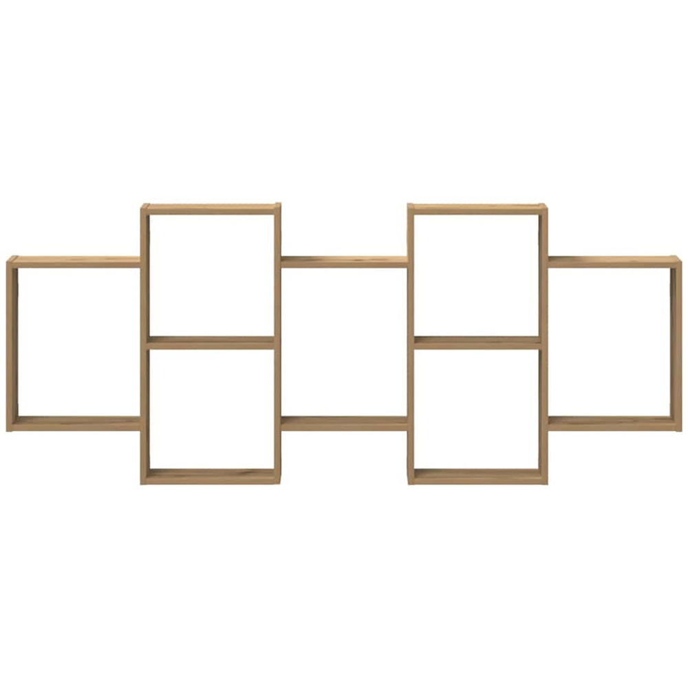 vidaXL 159 x 18 x 65cm Artisan Oak Wall Shelf Image 3
