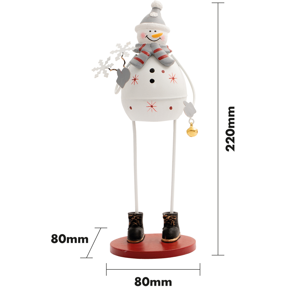 St Helens Metal Snowman Decoration Image 7