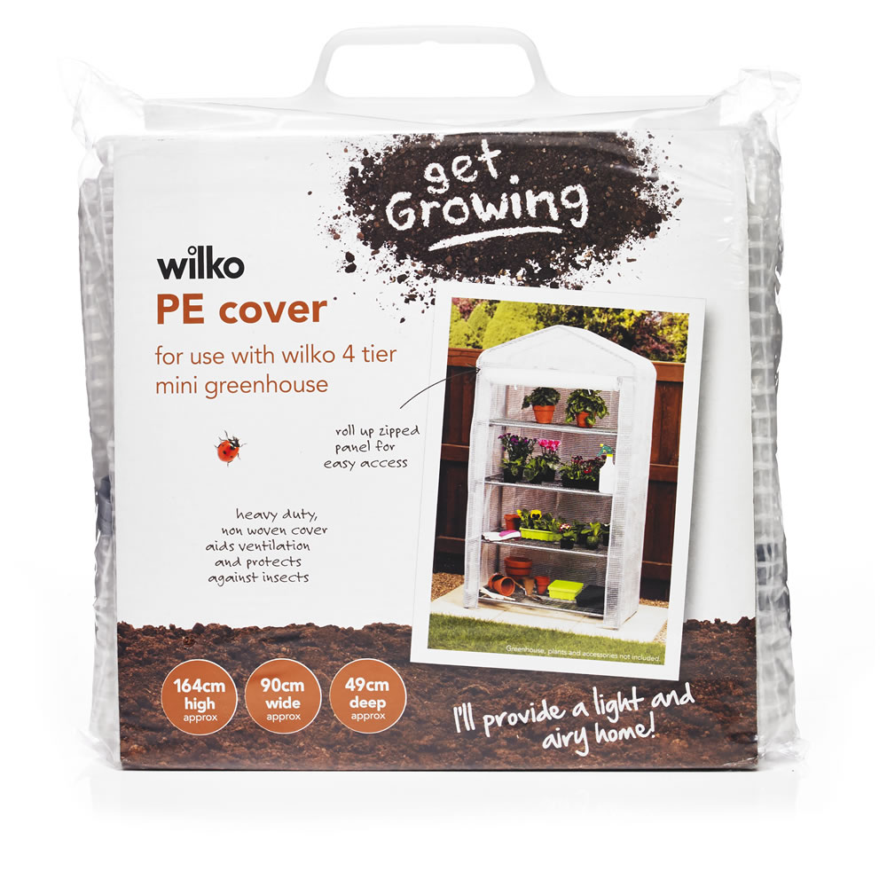 Wilko PE 4 Tier Greenhouse Cover Large Replacement Cover for 462571 Image