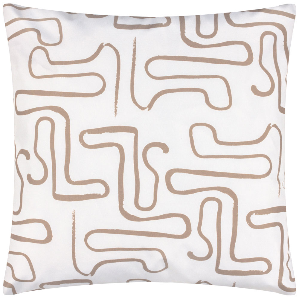 furn. Klay Geometric Natural UV and Water Resistant Outdoor Cushion Image 3