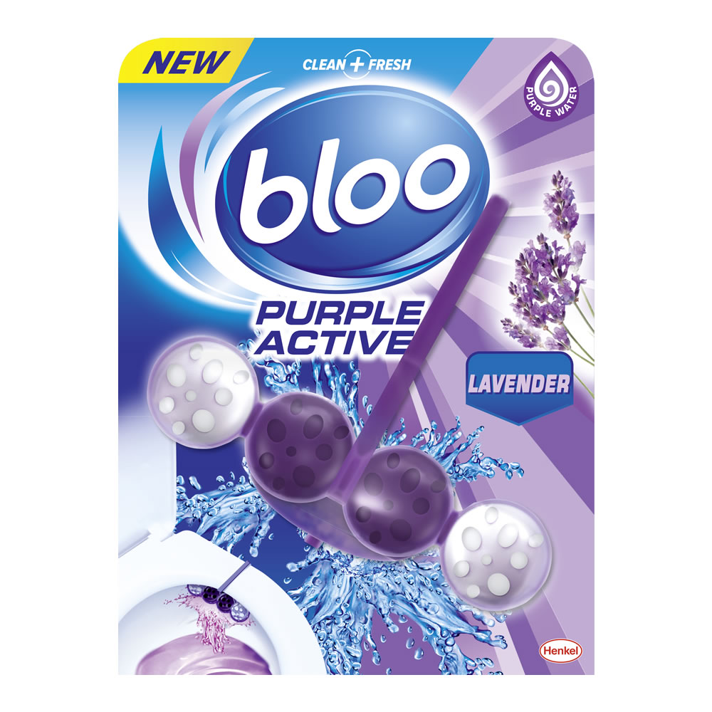 Bloo Power Active Lavender Rim Block 50g Image
