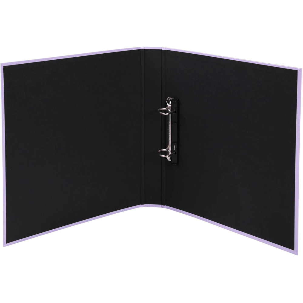 Exacompta Aquarel Mauve Plastic Coated Ring Binder 25mm 10 Pack Image 2