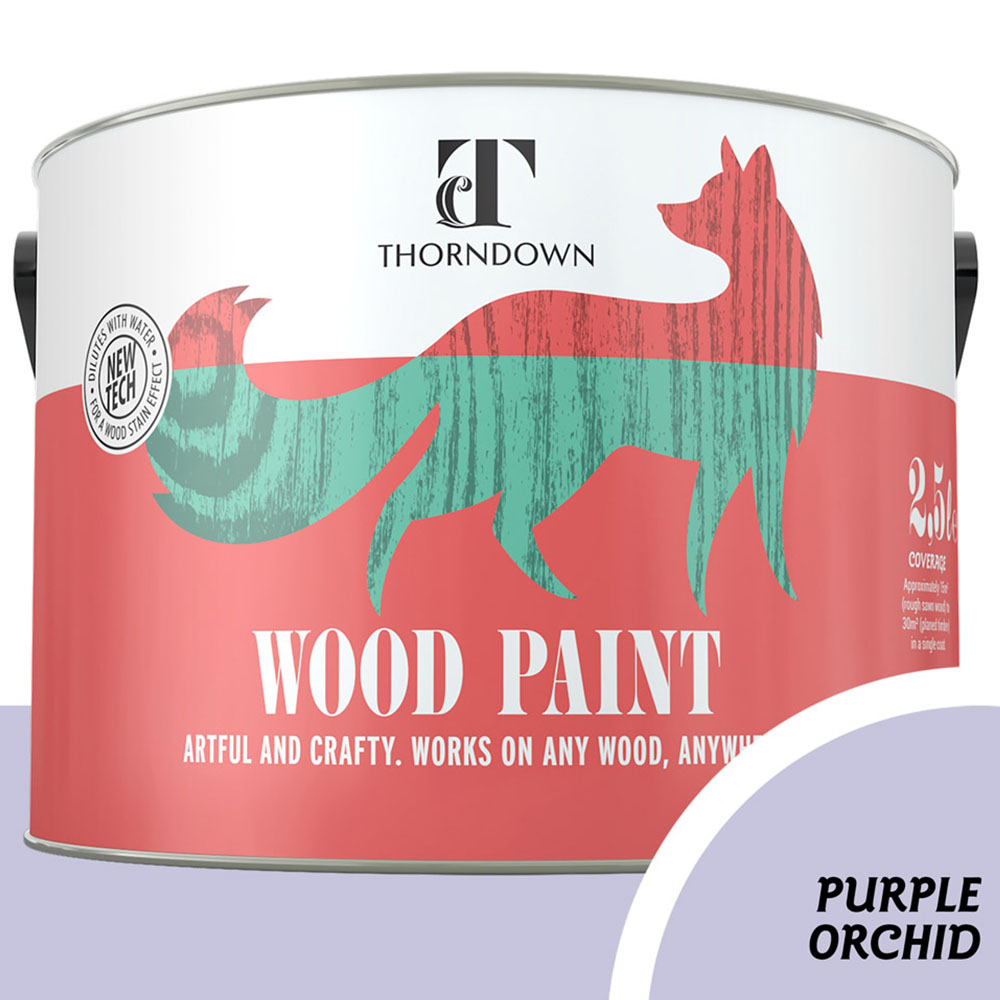Thorndown Purple Orchid Satin Wood Paint 2.5L Image 3