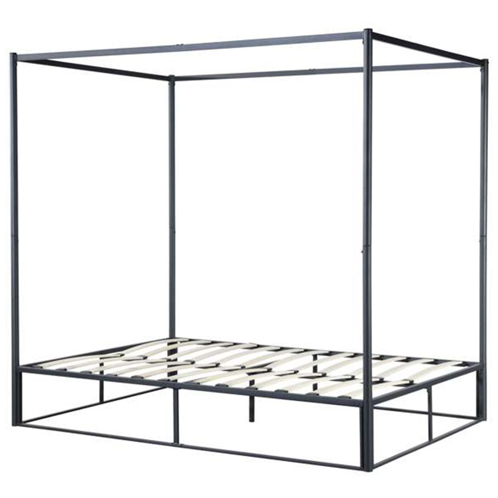 Farringdon King Size Black Metal 4 Poster Bed Frame Image 2