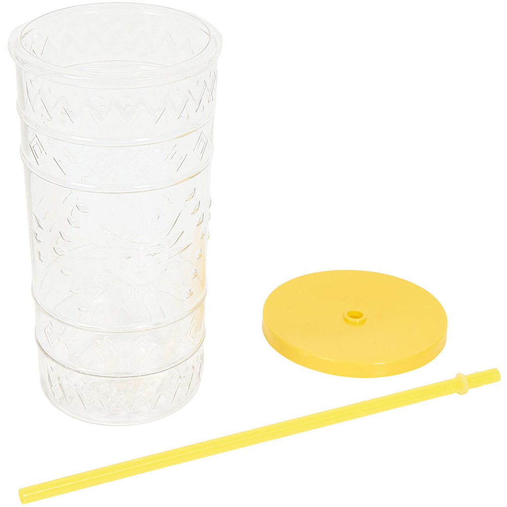 Boho Sun Framed Tumbler with Straw Image 7
