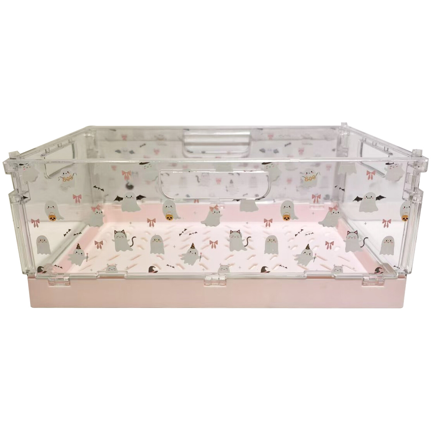Ghost Folding Crate Pink Image 2