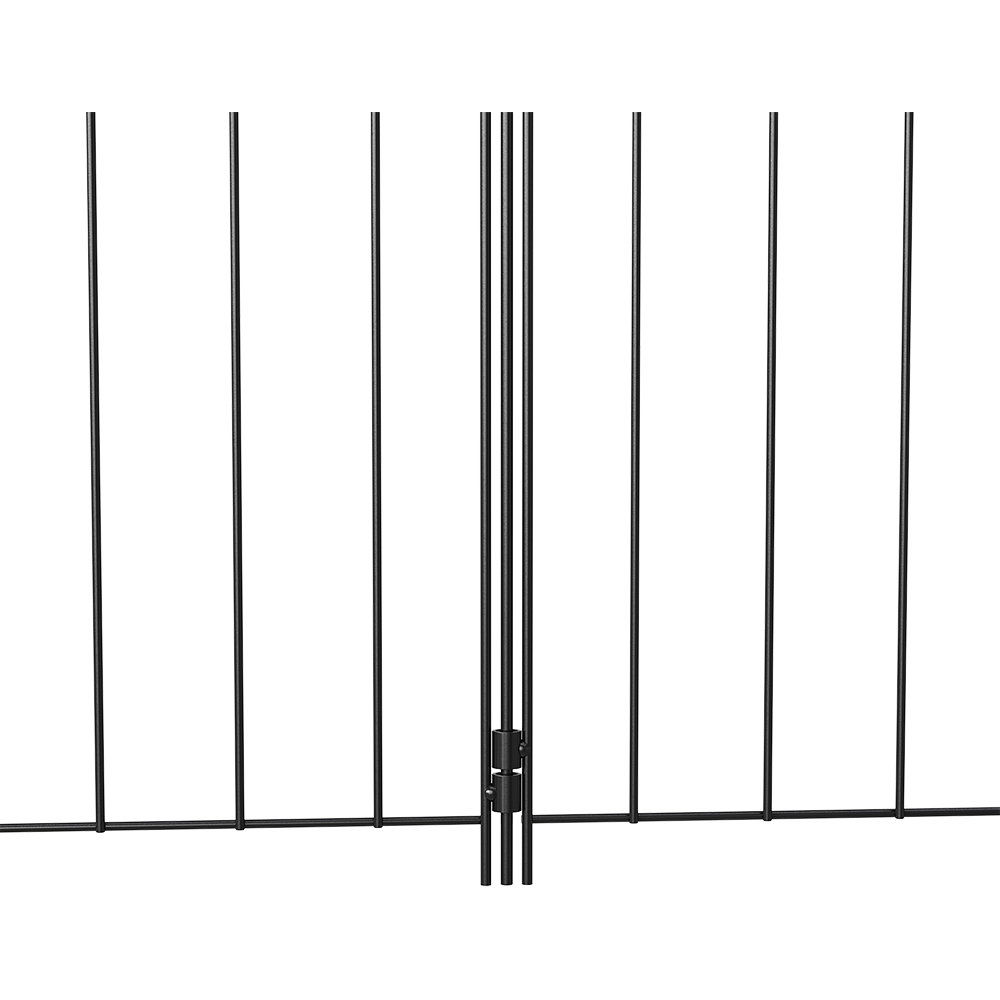 Living and Home 10 Piece Metal Garden Fence Image 4