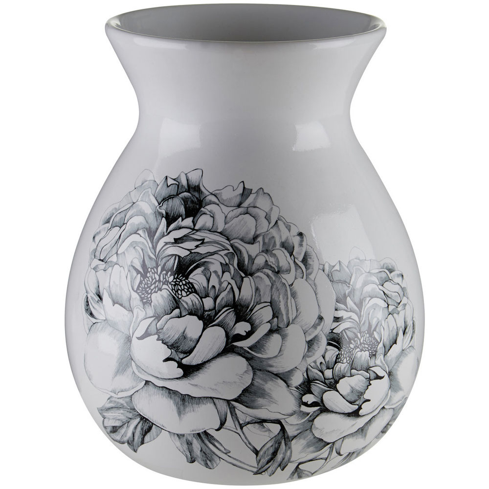 Premier Housewares Medium White Ceramic Vase Image 2