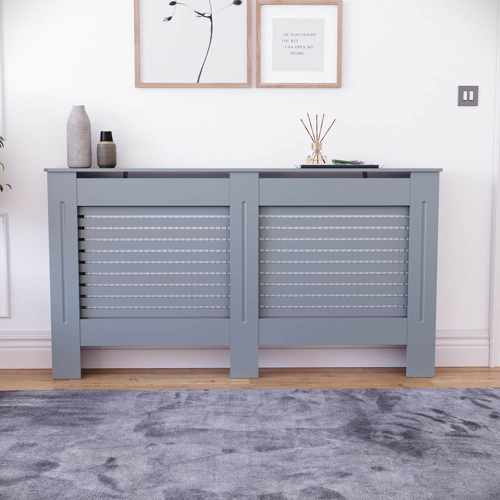 Vida Designs Milton Grey Radiator Cover Large Image 5