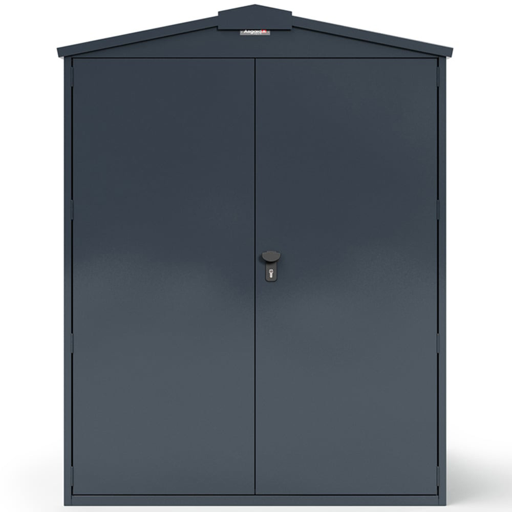 Asgard Centurion 5 x 7ft Double Door Grey High Security Bike Shed Image 3