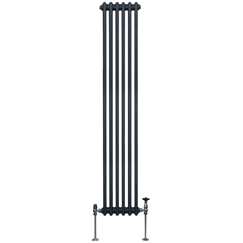 Monster Shop 3957 BTU Anthracite Grey Traditional 3 Column Radiator 1800 x 292mm Image 1