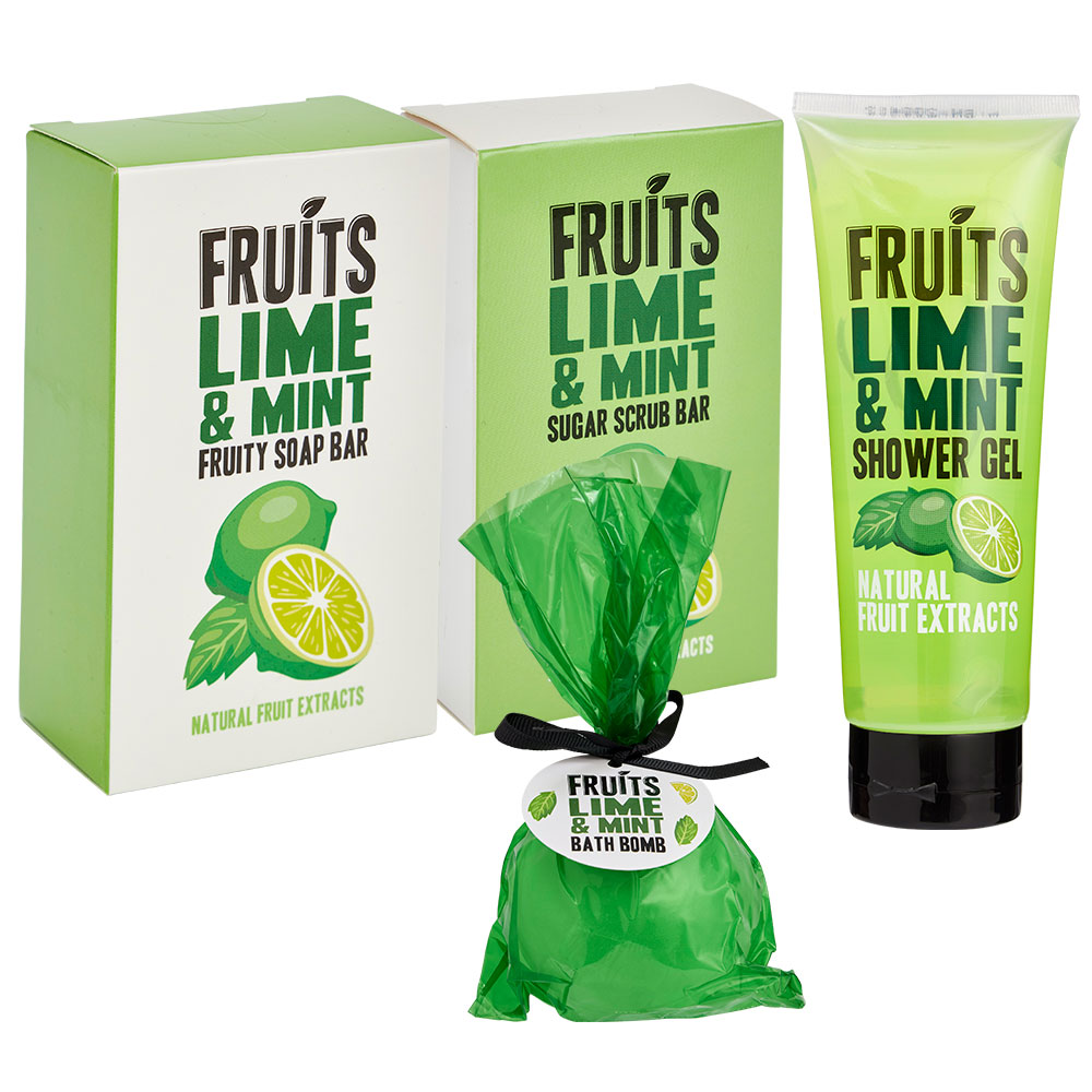 Wilko 4 Piece Fruits Lime and Mint Essential Bundle Image 1