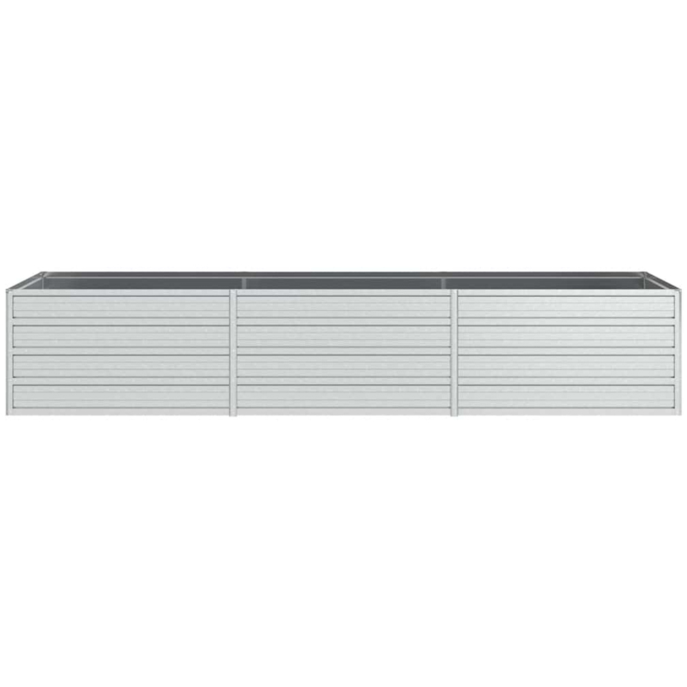 vidaXL Silver Steel Raised Garden Bed 45 x 240 x 80cm Image 3