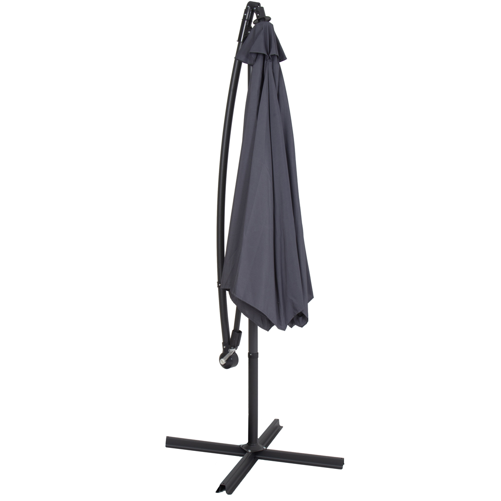 Charles Bentley Grey Hanging Cantilever Parasol 3m Image 3