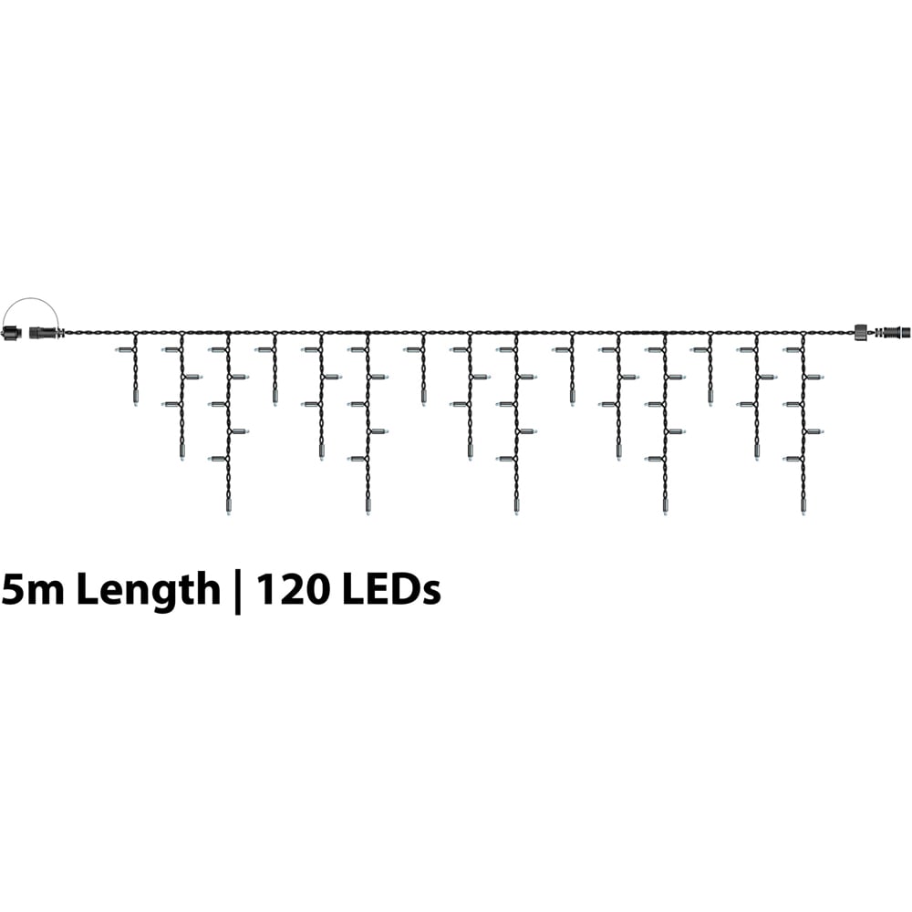 Eagle Connect 120 Warm White LED Icicle Light 5m Image 8