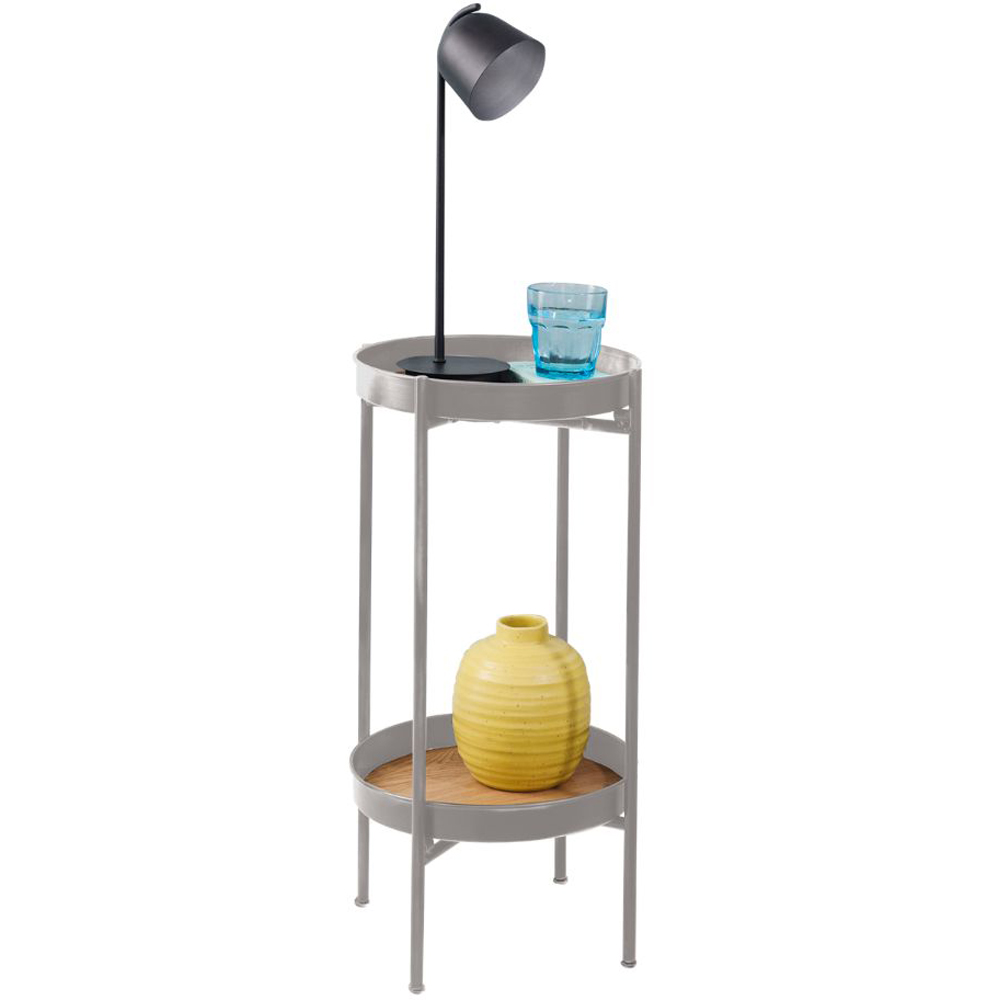 Noa and Nani Solna Single Shelf Ultimate Grey Small Side Table Image 2