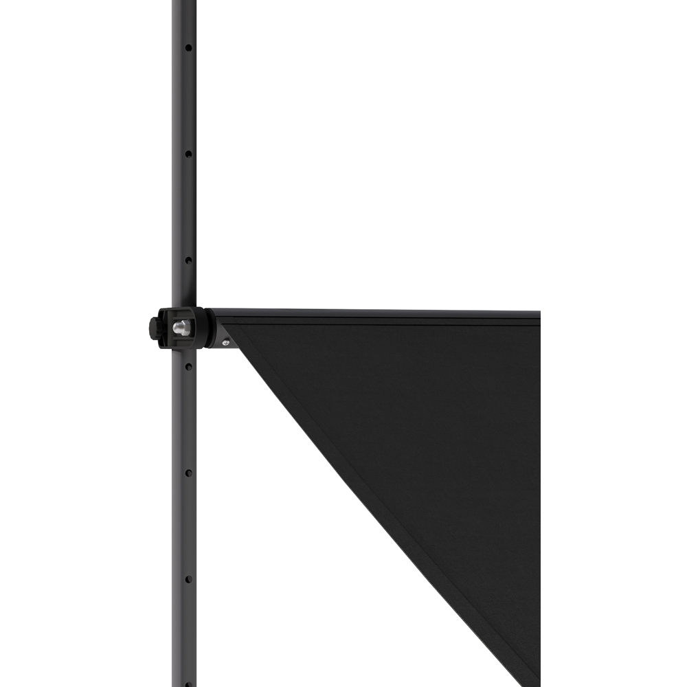 Living and Home Black Retractable Height Adjustable Awning 2.5m Image 3
