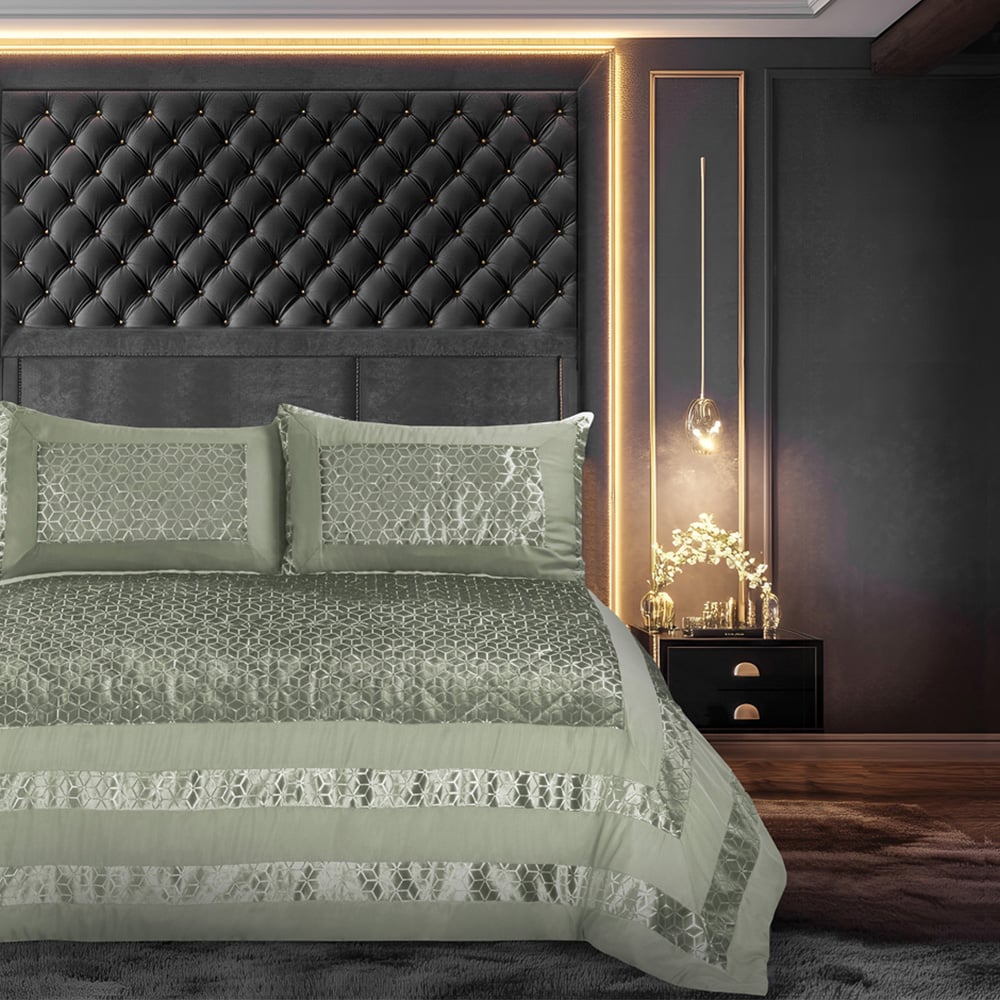 Velosso Sephora Sage Bedspread Set 235 x 235cm Image 2