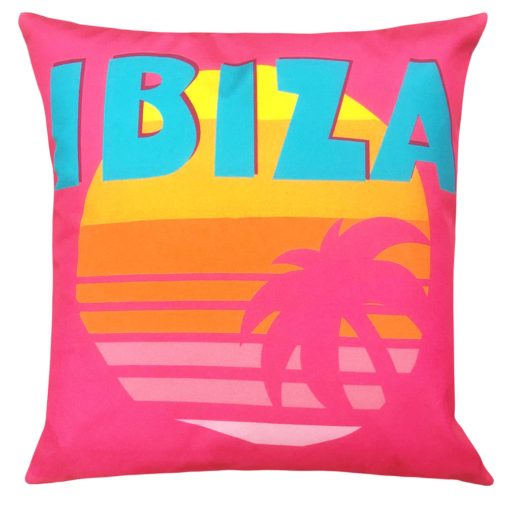 furn. Ibiza Multicolour UV and Water-Resistant Outdoor Cushion Image 1