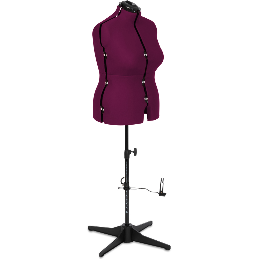 Sewing Online 023818-WINE Wine Adjustable 8-Part Dressmakers Dummy with Hem Marker Large Image 3