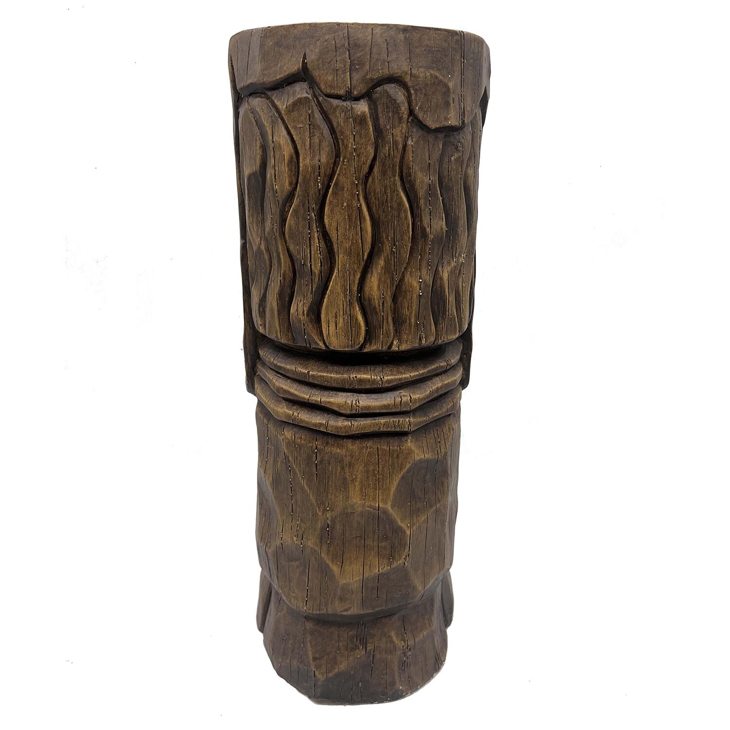 Wood Effect Tiki Tower Planter - Neutral Image 2