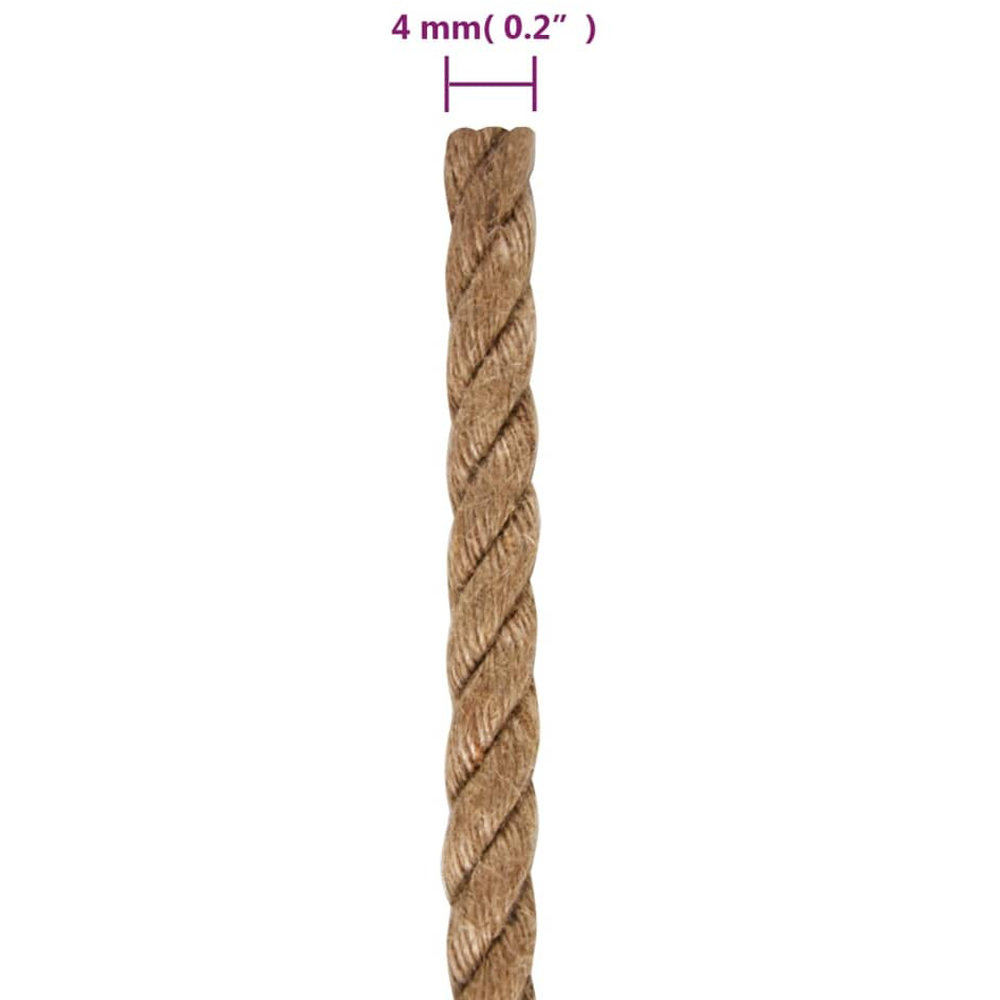 Walplus 4mm Jute Rope 250m Image 6