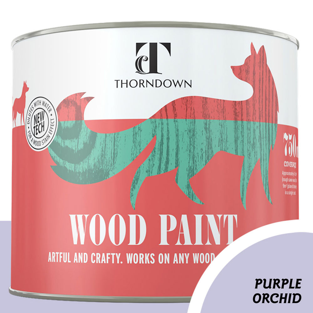 Thorndown Purple Orchid Satin Wood Paint 750ml Image 3